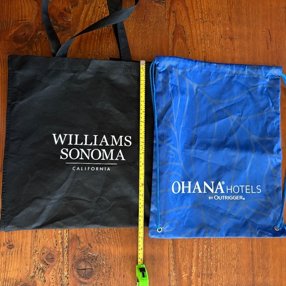 9 Tote Bags Bundle, Williams Sonoma, Reisenthel, Our Place, Ohana Hotel - Picture 10 of 11